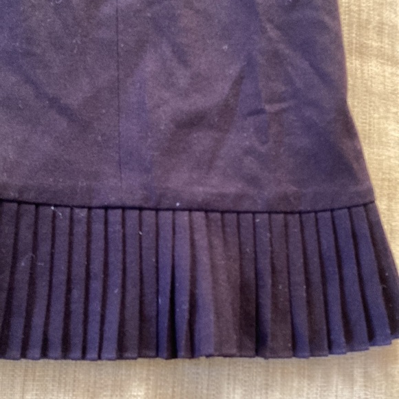 🌈 Voice of voices 100% wool A line skirt with pleated hem size Small - Picture 6 of 10